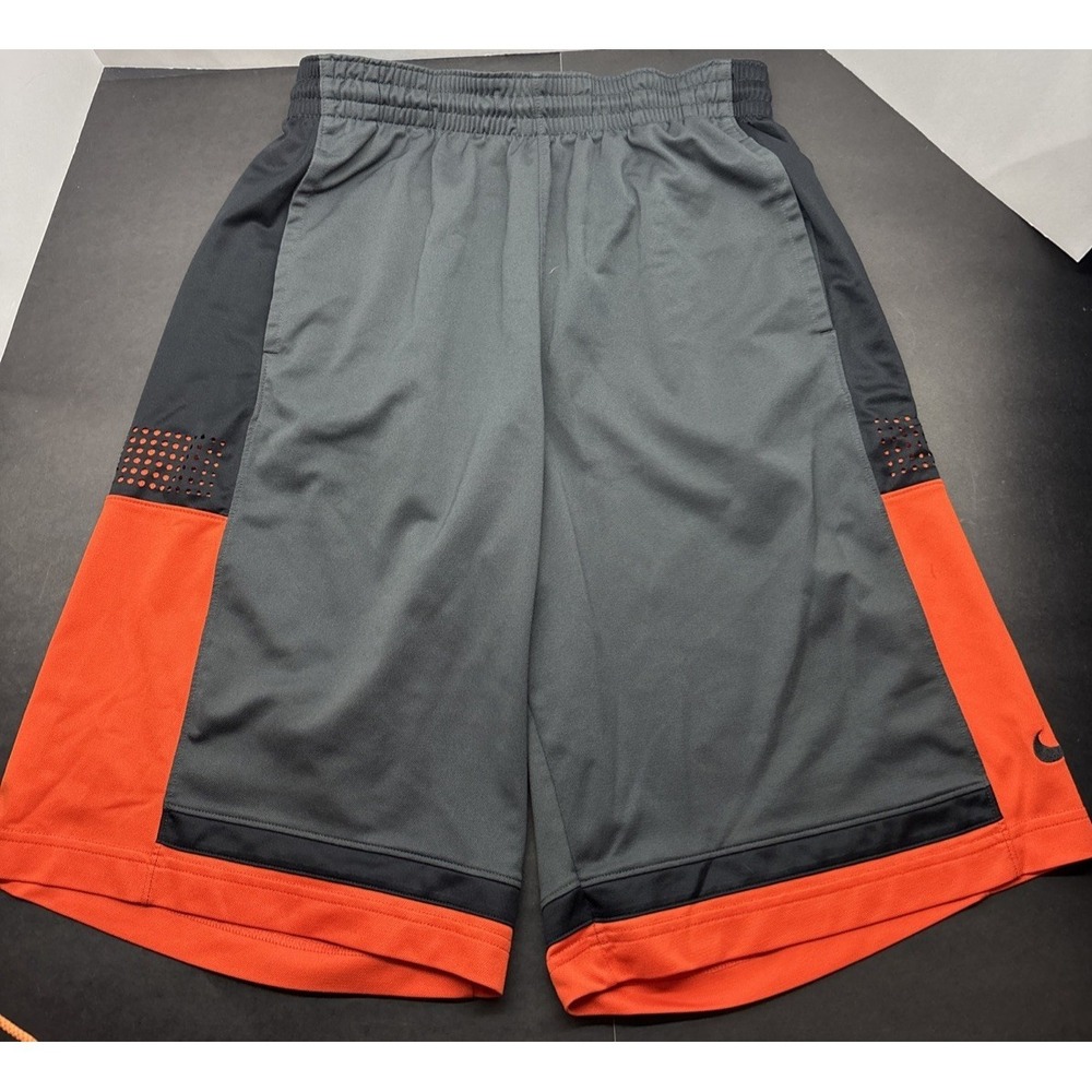 Nike Dri Fit Basketball Shorts‎ Mens Gray Size Large